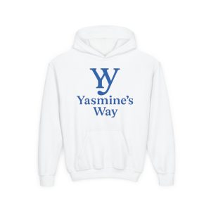 youth inspirational hooded sweatshirt | yasmine's way | courage & hope | perfect gift for kids, motivational apparel