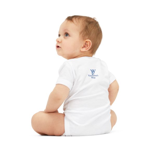 yasmine's way infant jersey one piece little hearts, big courage, baby gift, milestone outfit, infant apparel, cute baby clothes