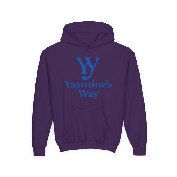 youth inspirational hooded sweatshirt | yasmine's way | courage & hope | perfect gift for kids, motivational apparel
