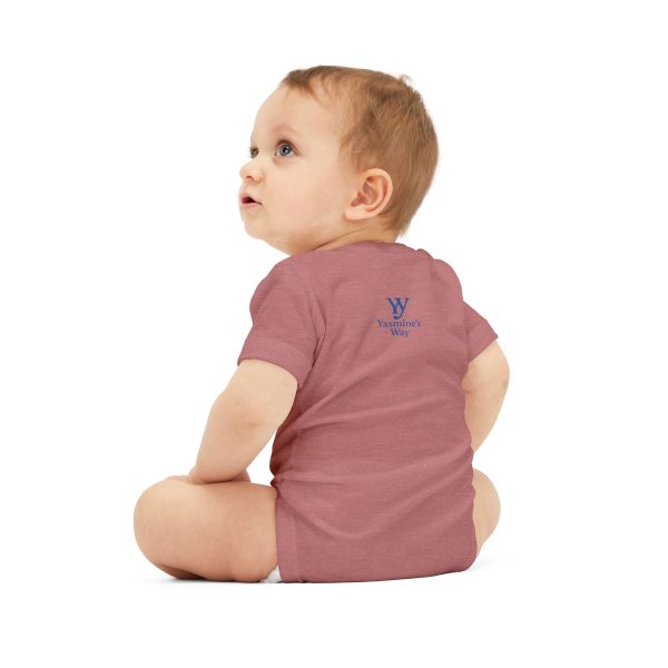 yasmine's way infant jersey one piece little hearts, big courage, baby gift, milestone outfit, infant apparel, cute baby clothes