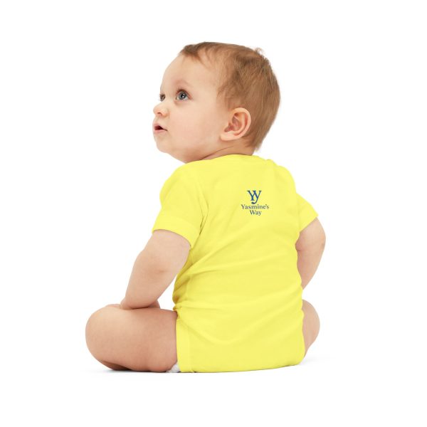 yasmine's way infant jersey one piece little hearts, big courage, baby gift, milestone outfit, infant apparel, cute baby clothes